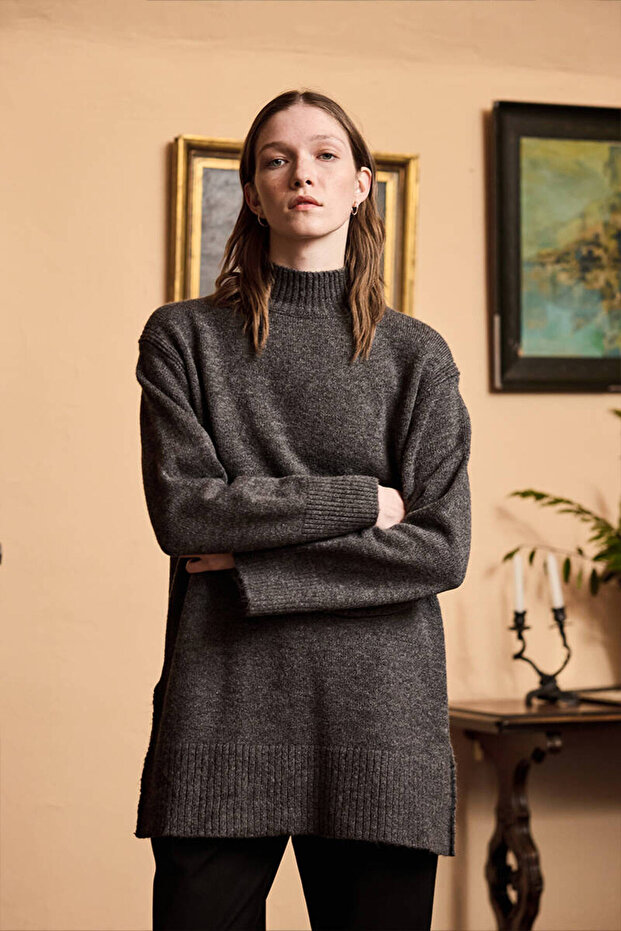 ANTRASİT SOFT KAZAK - 5