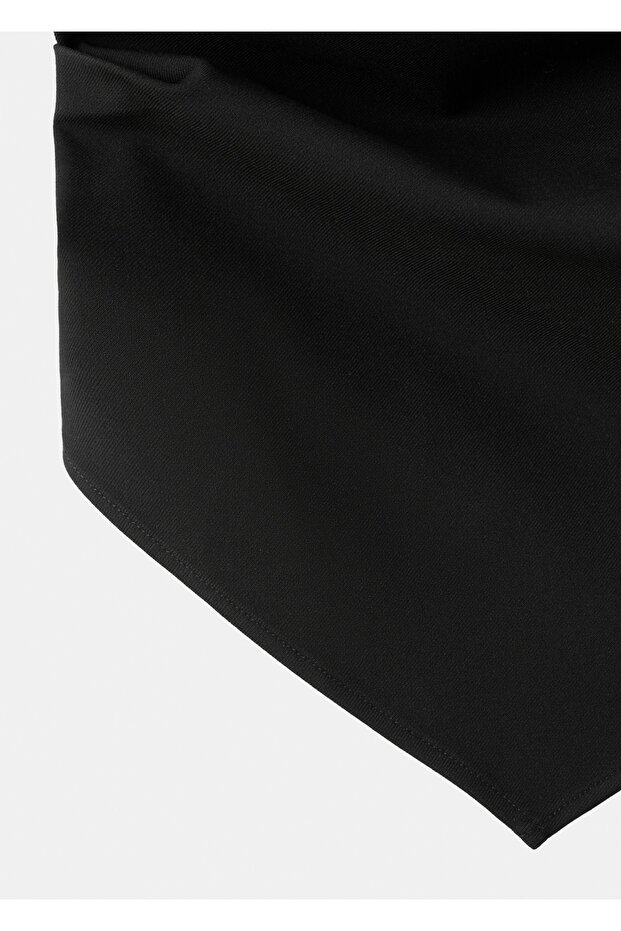 Sırtı açık halter yaka bluz - 7