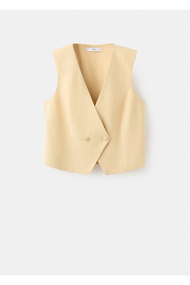 Bedene oturan kumaş bluz - 3