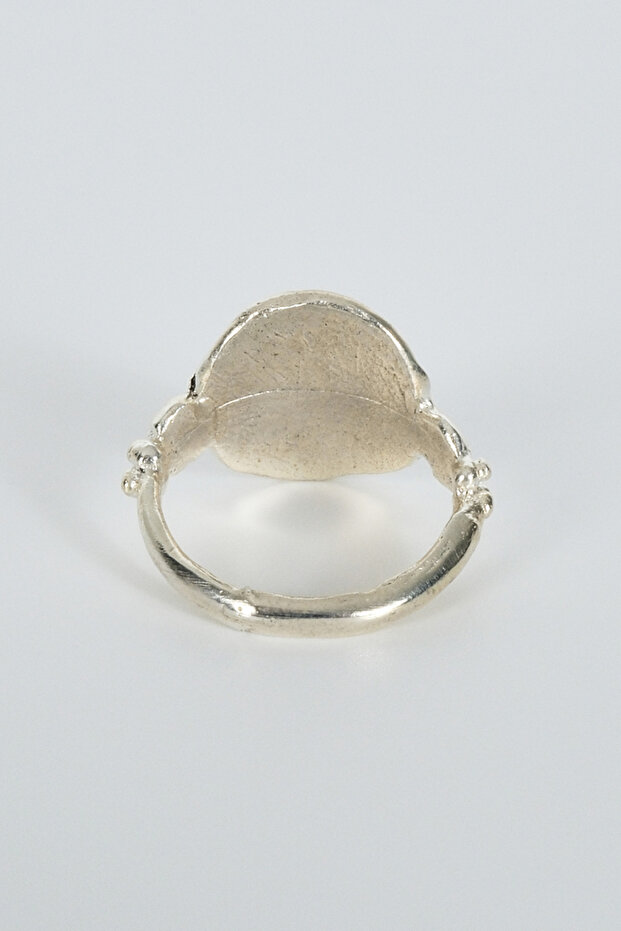 Silver Madalion Ring - 4