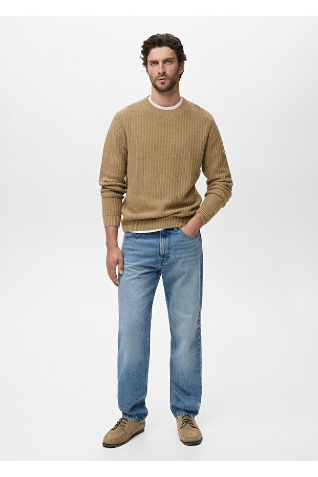 %100 pamuklu kalıplı kazak - 2