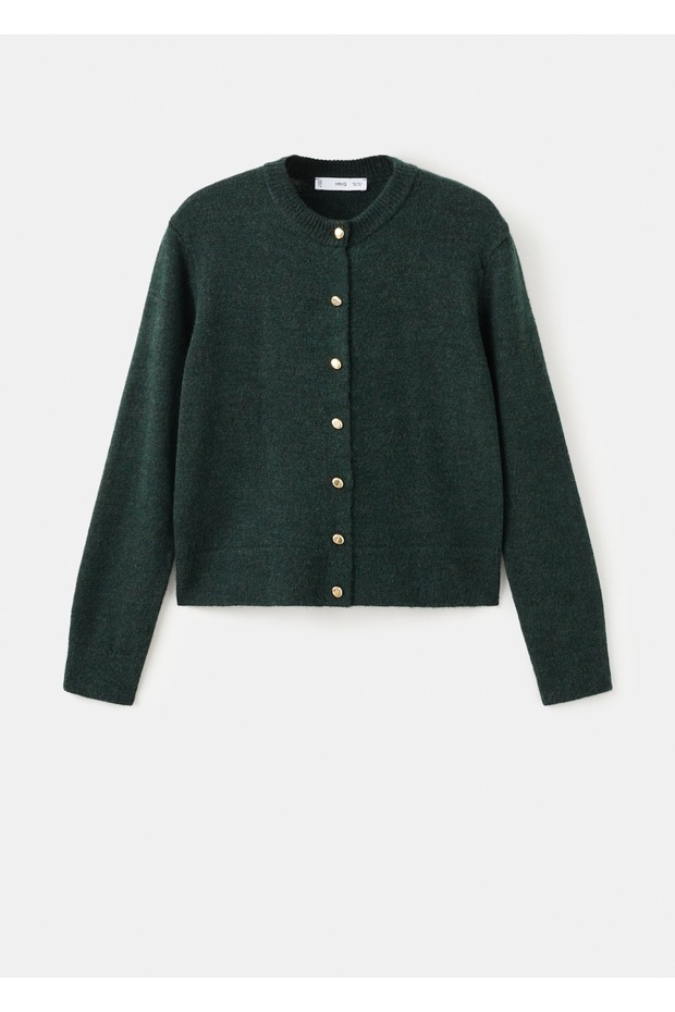 Triko düğmeli hırka - 3