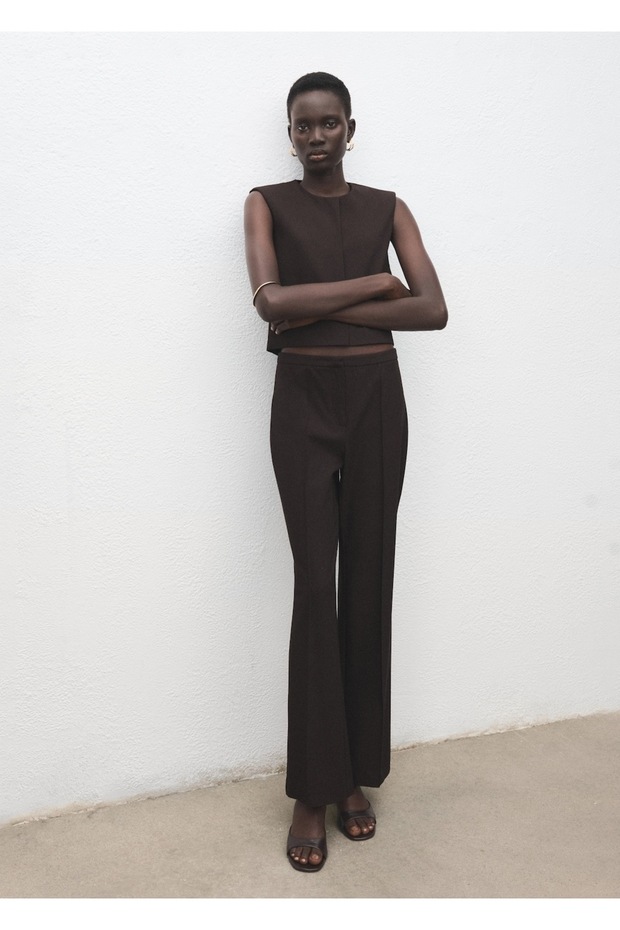 Yün karışımlı crop bluz - 2