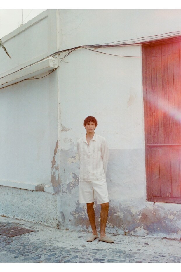 Rahat kesim denim bermuda şort - 8