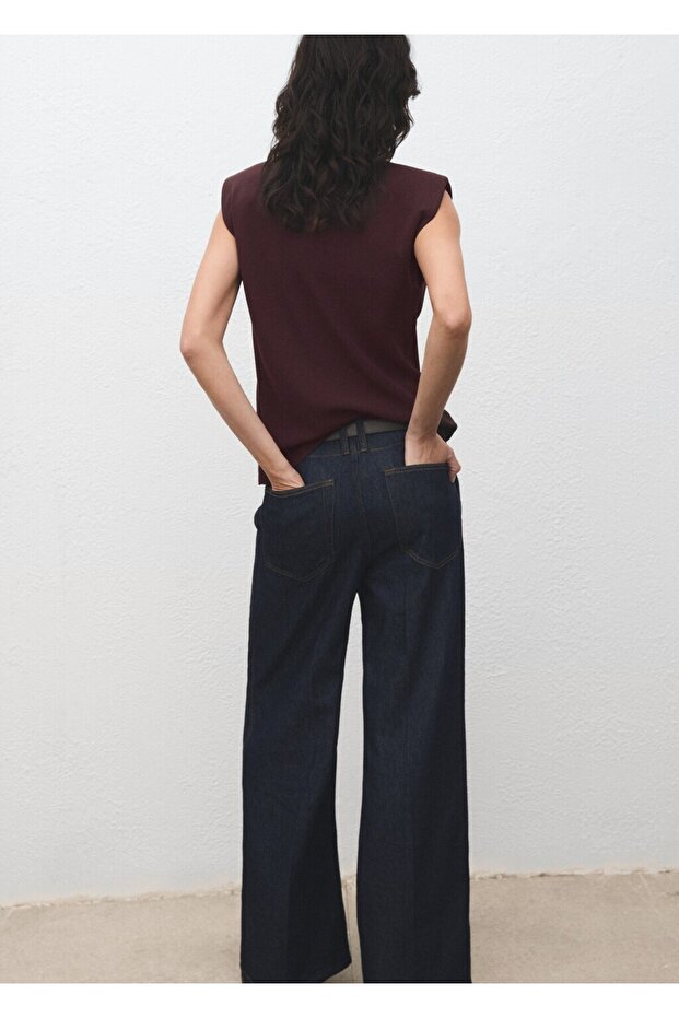 Büzgülü vatkalı bluz - 4