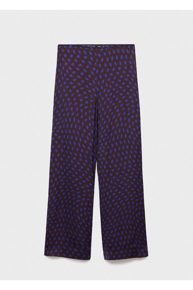 Puantiyeli İspanyol paça pantolon - 3