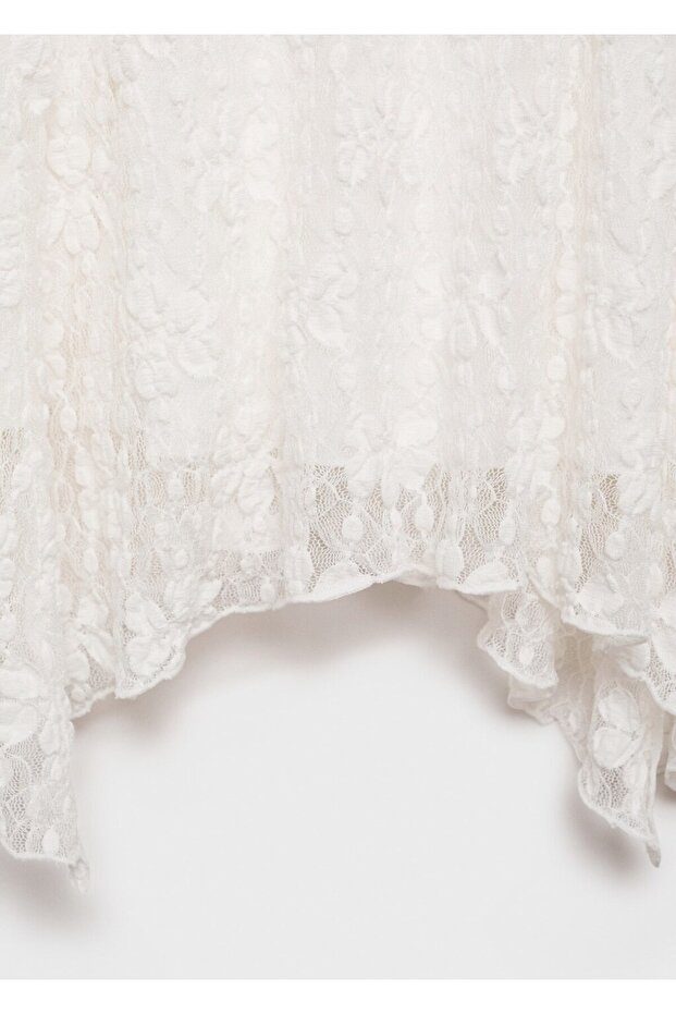 Dantelli midi etek - 5