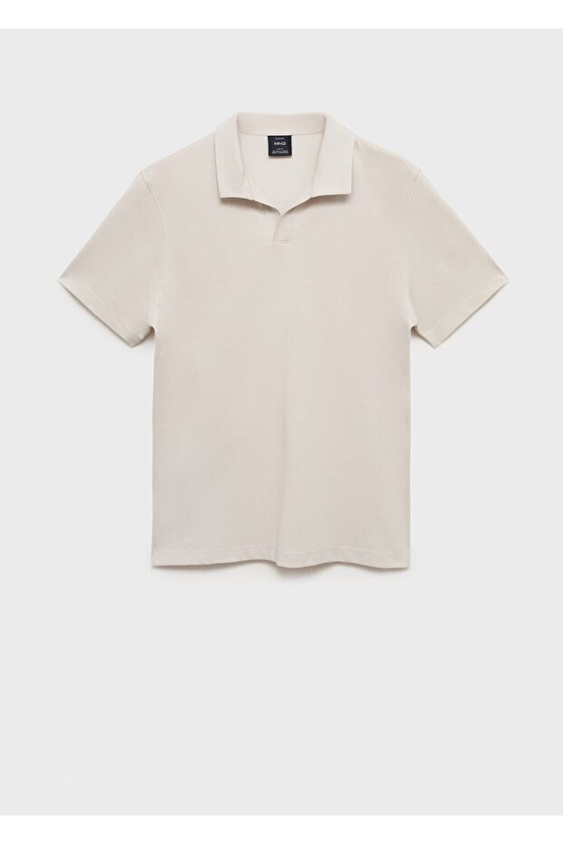 Pamuklu pike polo gömlek - 3