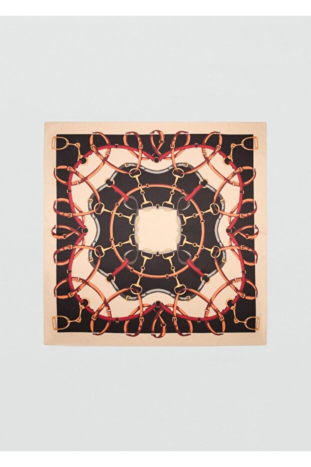 Zincir desenli fular - 2