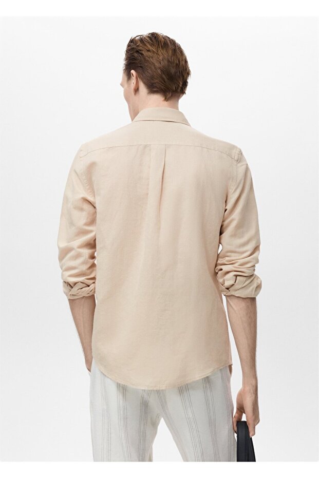 Cepli keten gömlek - 4