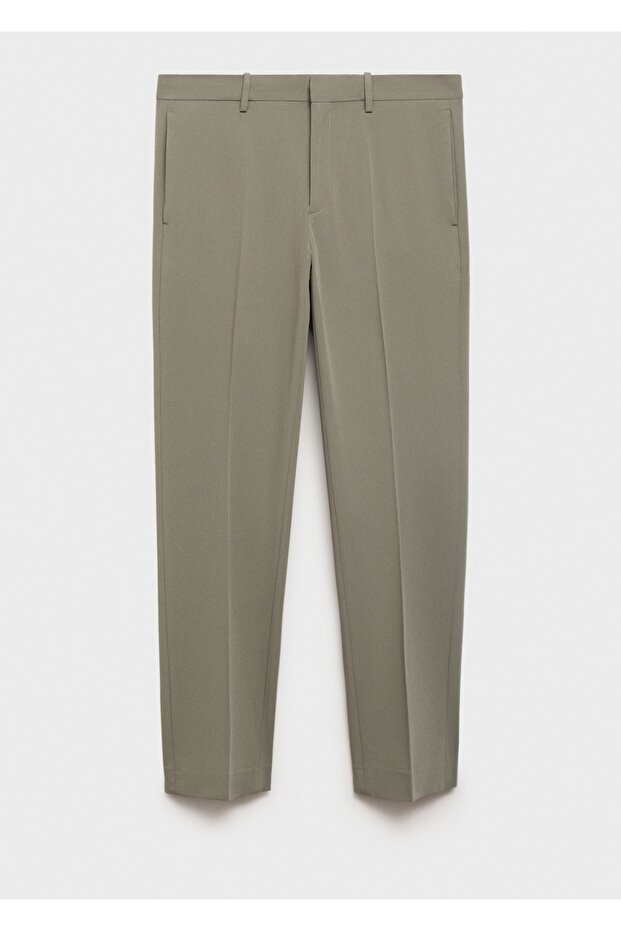 Süper slim fit streç kumaştan kumaş pantolon - 3