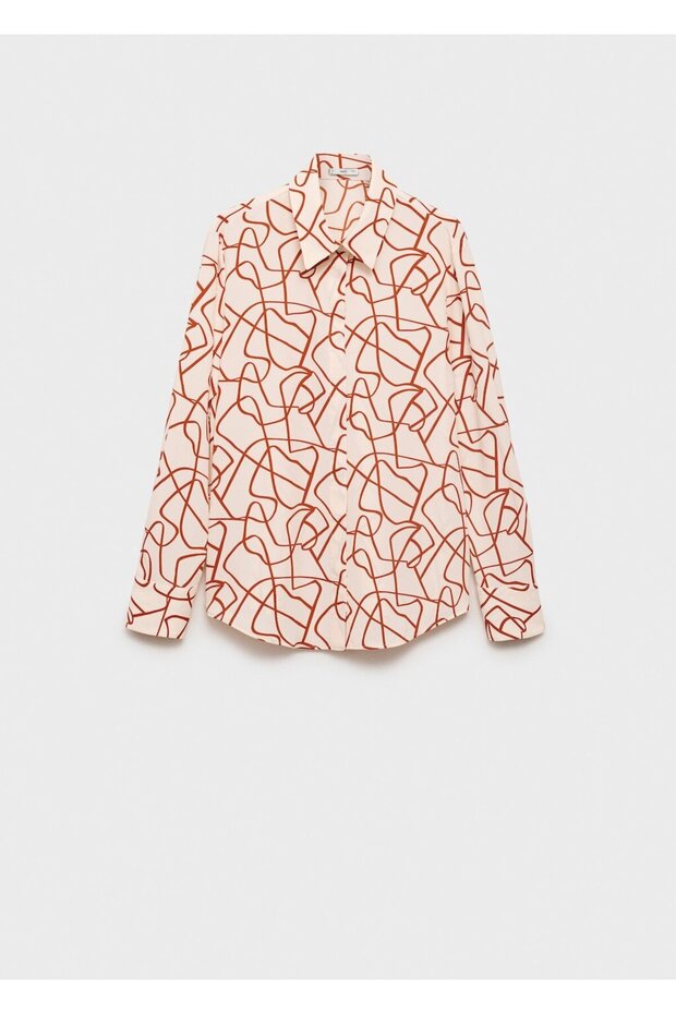 Soyut desenli gömlek - 3