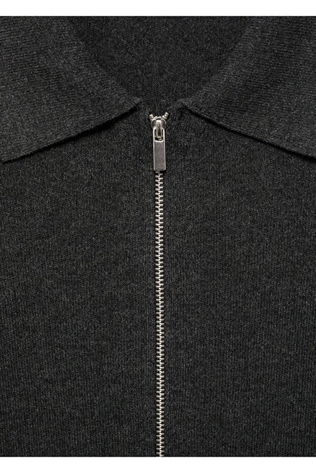 Polo yaka triko elbise - 7