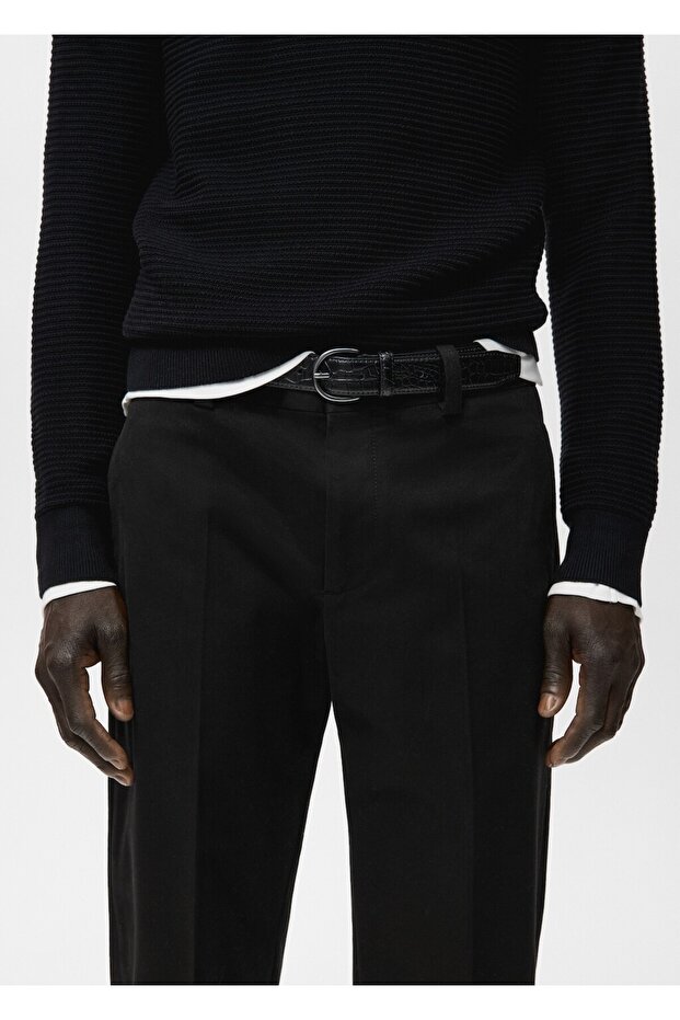 Regular kesim pamuklu pantolon - 6