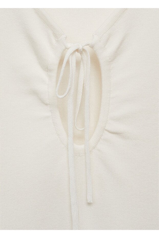 Fiyonklu dokuma bluz - 7