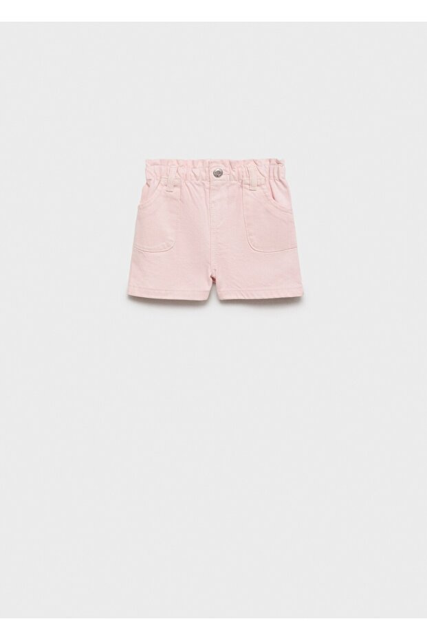 Paperbag denim şort - 3