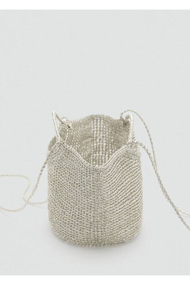 Örme mini omuz çantası - 5