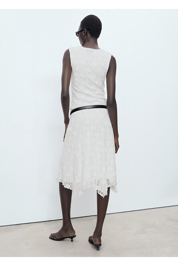 Dantelli midi etek - 4