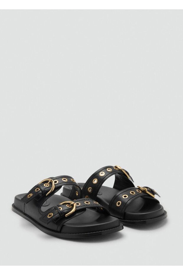 Bantlı tokalı sandalet - 1