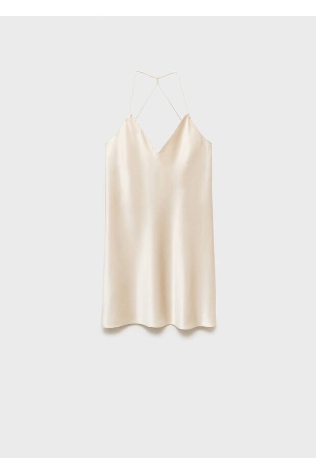 Askılı ipek gecelik - 3