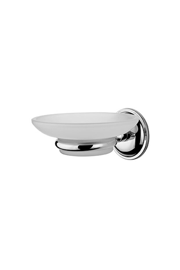 Bathroom Solo Solid Soap Dish Chrome Stainless 71403 - 1