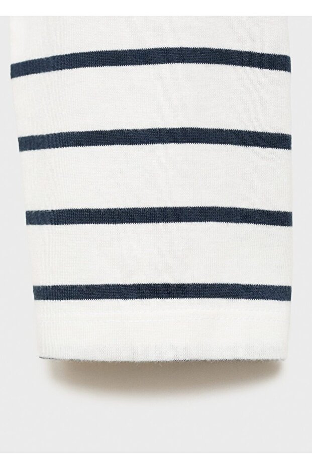 Çizgili basic tişört - 6