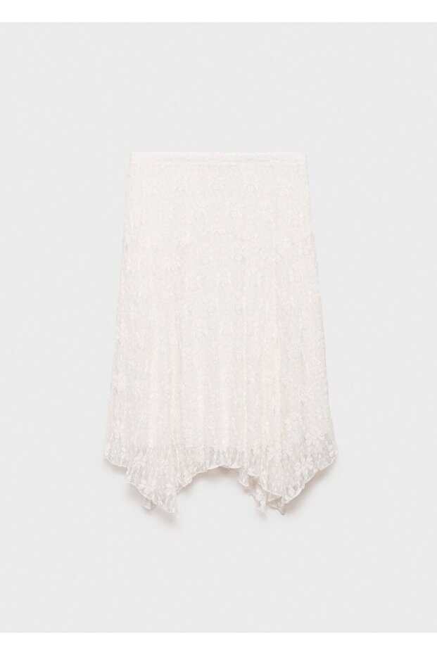 Dantelli midi etek - 3