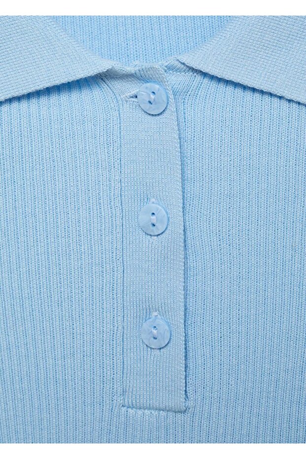 Polo yaka triko bluz - 8