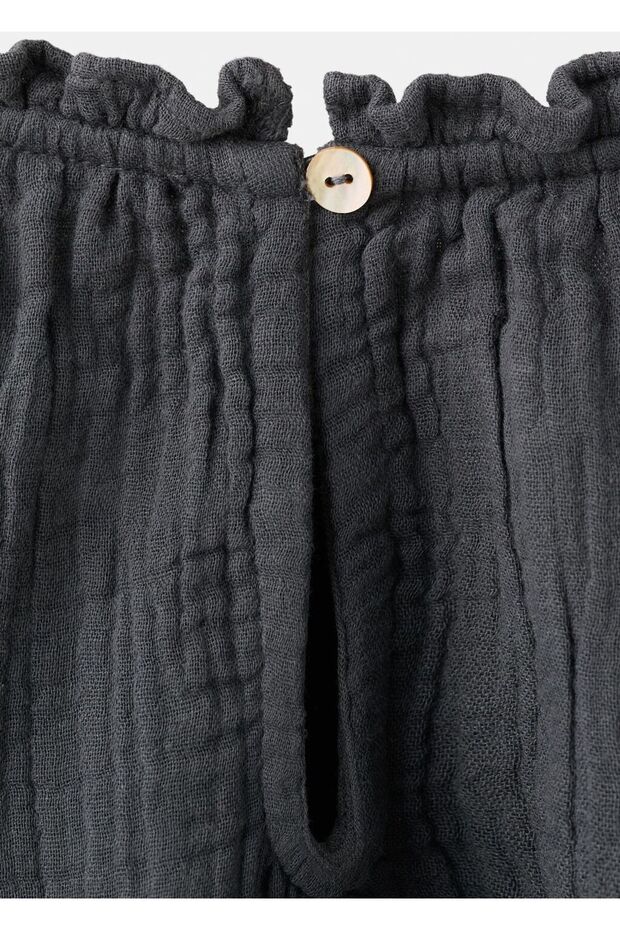 İşlemeli pamuklu bluz - 5