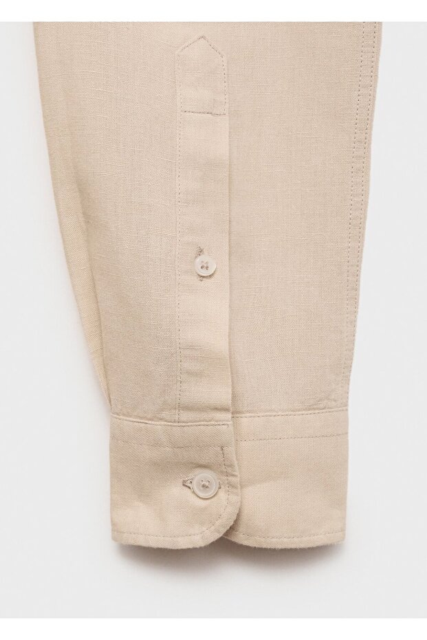 Cepli keten gömlek - 5