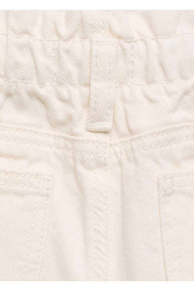 Paperbag denim şort - 5