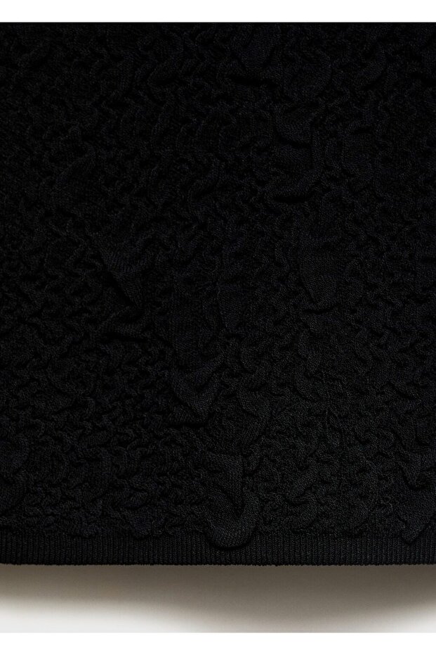 Dokuma krep bluz - 5