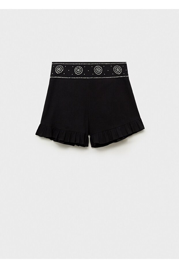 Boncuk işlemeli Şort - 3