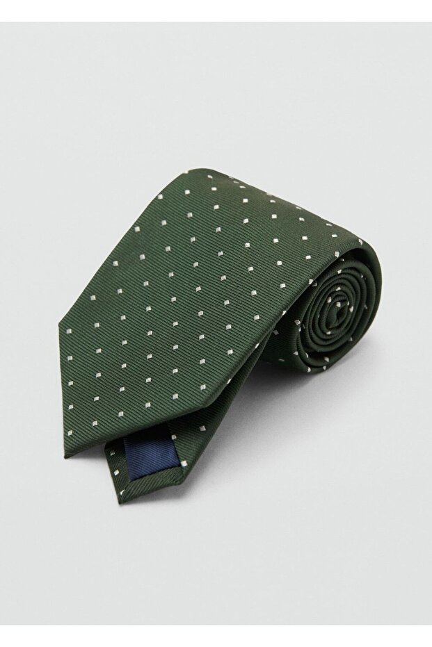 Puantiyeli ipek kravat - 2