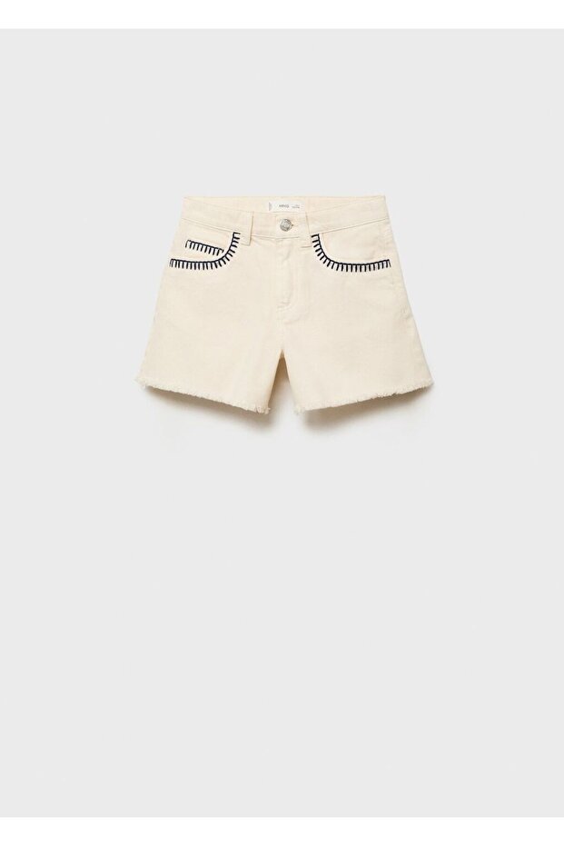 İşleme detaylı şort - 1