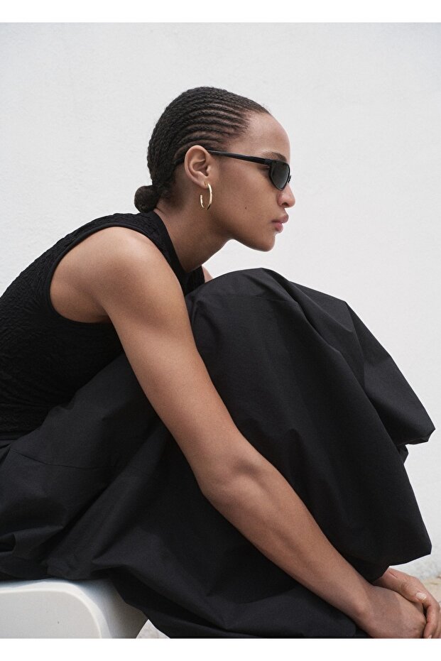 Dokuma krep bluz - 7