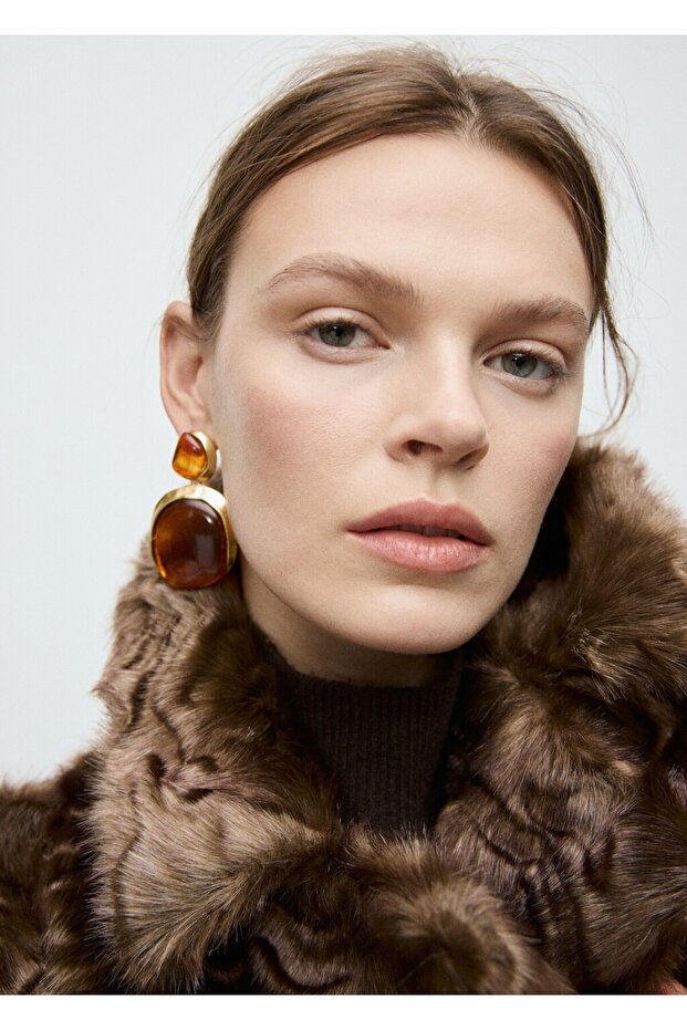 Reçine uçlu küpe - 2