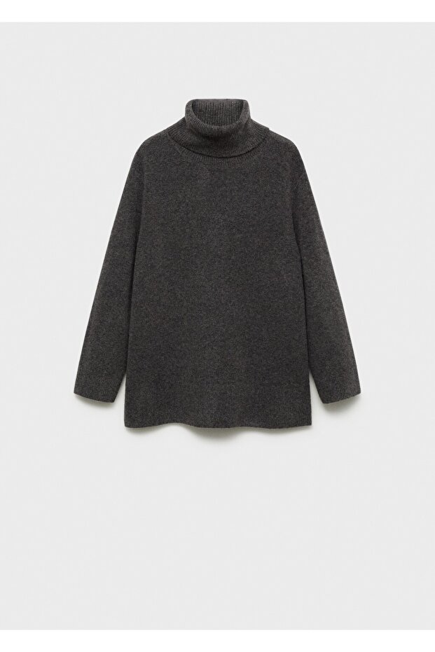 Boğazlı örgü kazak - 3