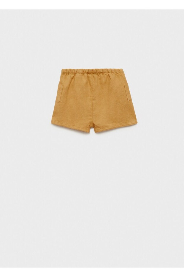 Keten pamuklu şort - 2
