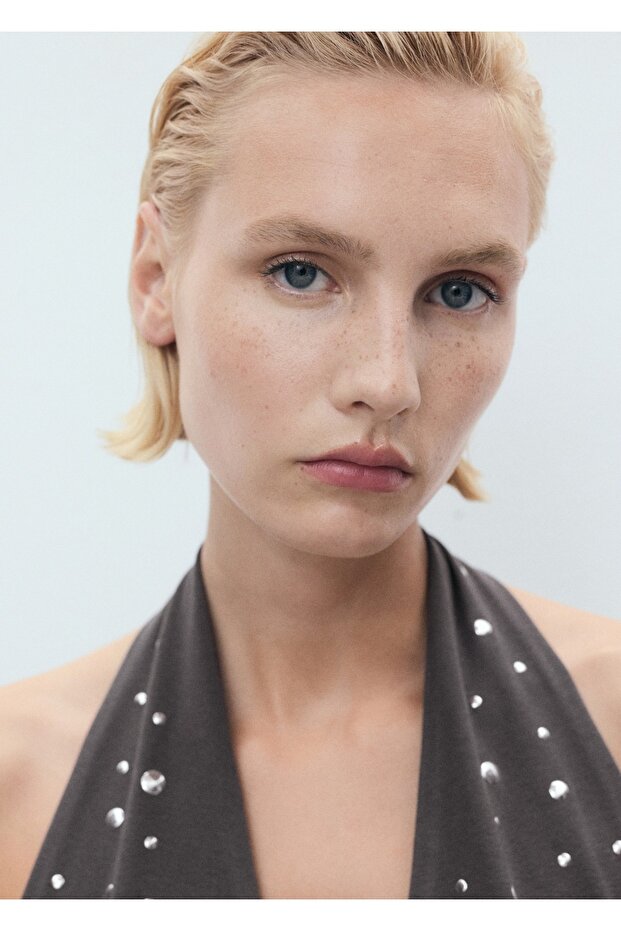 Halter üst metalik aplikler - 6