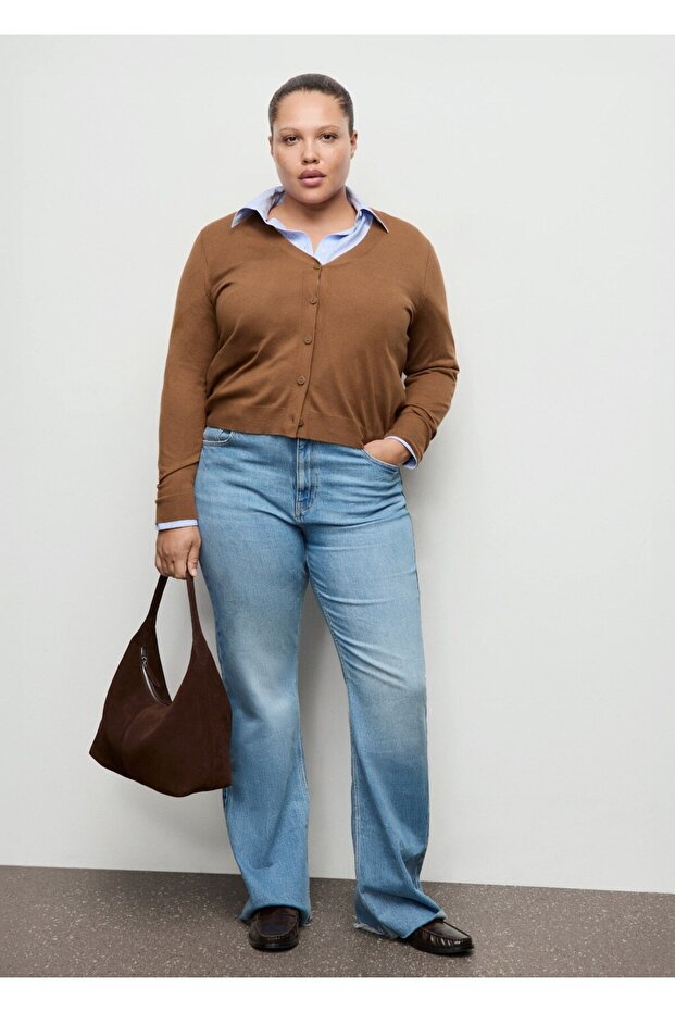 V yaka triko hırka - 7