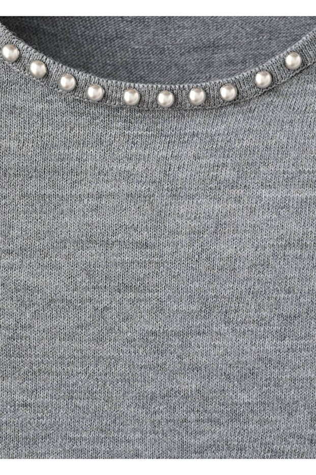 Zımbalı örgü kazak - 8