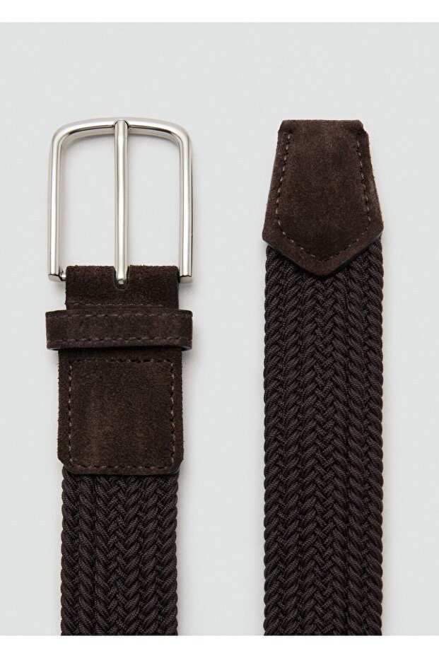 Örgü desenli elastik kemer - 1