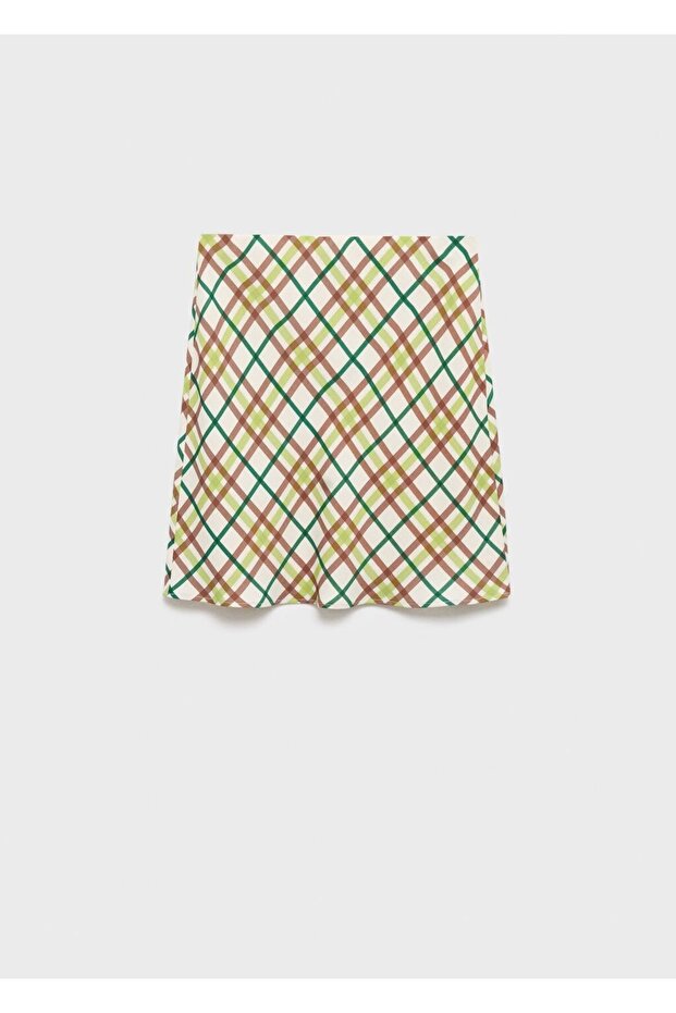 Kareli kısa etek - 3