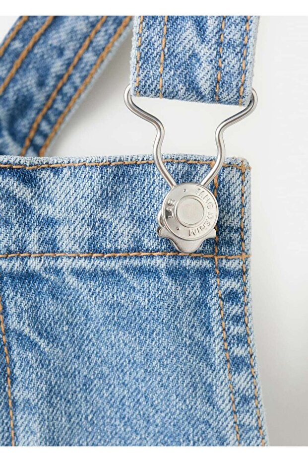 Kısa kot jile elbise - 5