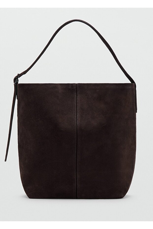 Süet shopper çanta - 2