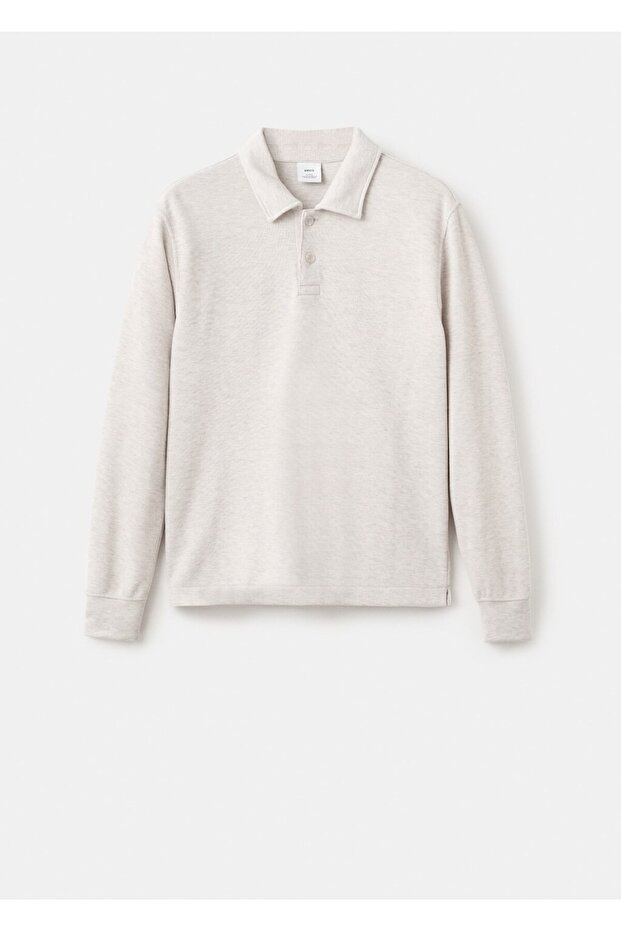 Regular kesim polo sweatshirt - 3