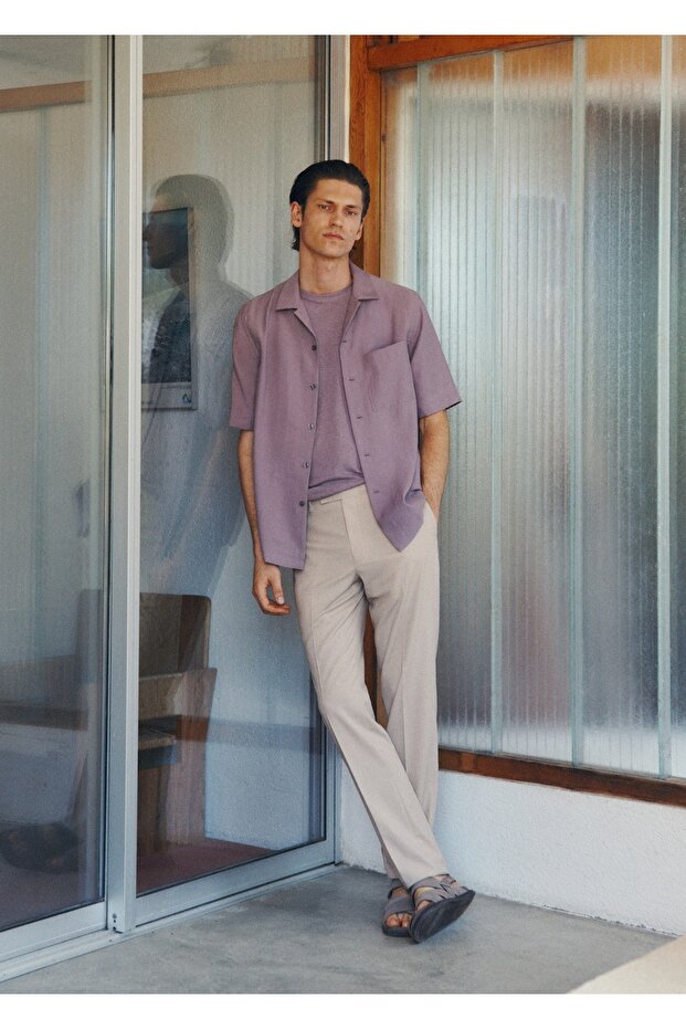 Milan slim fit kumaş pantolon - 8