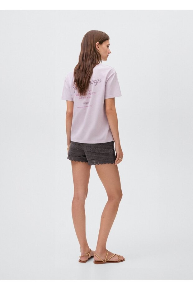 Kroşe volanlı şort - 4