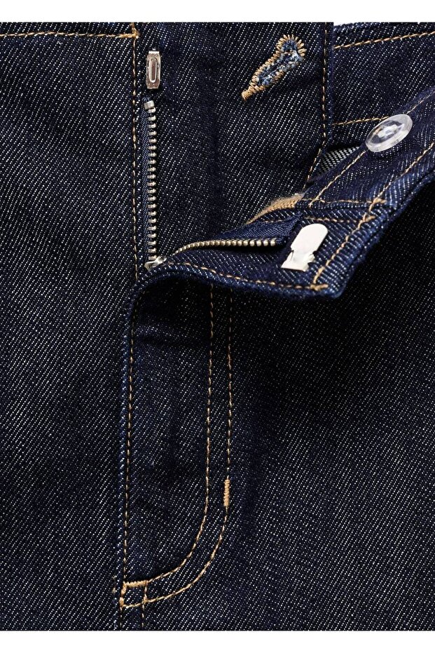 Midi boy denim etek - 5